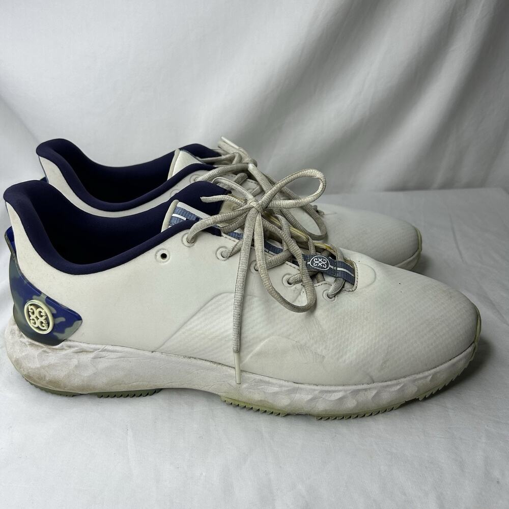 G/FORE G4 MG4+ Camo Camouflage Golf Shoe Sneaker US 12 White Blue